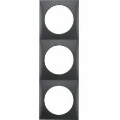 Budget 😉 HAGER BERKER INTEGRO FLOW RAHMEN 3-FACH ANTHRAZIT MATT LOSE 👍