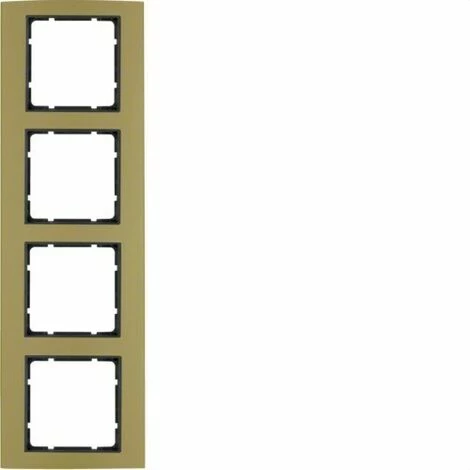 HAGER Berker B3 | Rahmen 4 Elemente gold / anthrazit 10143016 Brandneu ✔️ HAGER Berker B3 | Rahmen 4 Elemente Gold / Anthrazit 10143016 😀 -HAGER SHOP 50325930 1