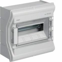 Bestpreis 🎉 HAGER VE110E | Aufputzverteiler Vector VE Mit 1 Reihe 8+2 IP55 🔔