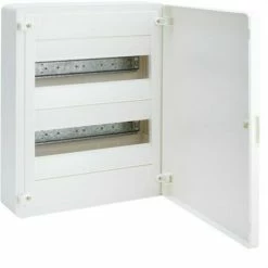 Bestpreis 🤩 HAGER VS212PE | VF Golf Surface Schaltschrank Mit 2 Reihen 24 Module Opak Weiß+Streifen ⌛