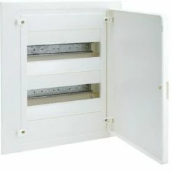 Top 10 🎉 HAGER VF212PE | VF Golf Einbauschalttafel Mit 2 Reihen 24 Modulen Undurchsichtiger Weißer Streifen 👏