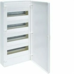 Bestes Angebot 💯 HAGER VS412PE | VF Golf Surface Elektropanel Mit 4 Reihen 48 Module Opak Weiß+Streifen 🧨