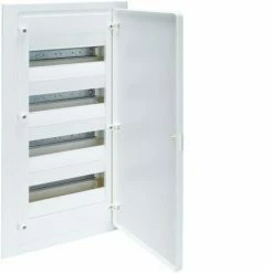 Blitzangebot 🧨 HAGER VF412PE | VF Golf Einbauschalttafel Mit 4 Reihen 48 Module Opak Weiß+Streifen 🧨