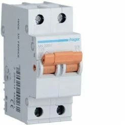 Bestpreis 😉 HAGER MN225V | Leistungsschalter MN 2P 25A Kurve C 🤩