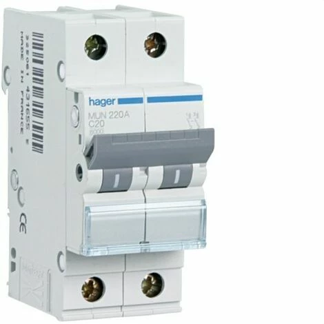 Großhandel 🛒 HAGER MUN516A | Leistungsschalter 1P+N 16A Kurve-C 6kA 🤩 1 Großhandel 🛒 HAGER MUN516A | Leistungsschalter 1P+N 16A Kurve-C 6kA 🤩