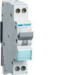 Neu 👍 HAGER MLN525A | Leistungsschalter 1P+N 25A Kurve-C 6kA 1 Modul ✔️
