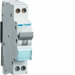 Billig ⌛ HAGER MLN516A | Leistungsschalter 1P+N 16A Kurve-C 6kA 1 Modul 🎉