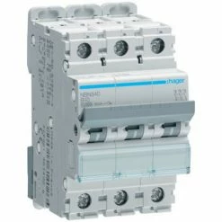 Auslauf 💯 Hager Leitungsschutzschalter NBN340, 3 Polig 10kA/15kA B-40A 3M ✔️