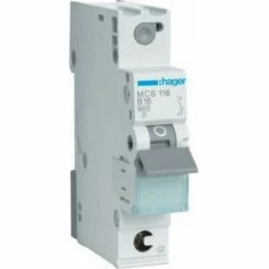 Besorgen 🛒 Hager Leitungsschutzschalter C 16A 1-polig MCS110, QuickConnect Hager 16a 16a Hager Leitungsschutzschalter 1-polig ✔️