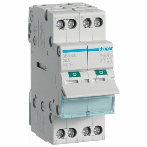 Besorgen 🛒 Hager Lasttrennschalter 25A 4 Pole 400VAc 2 Module SBN425 🎁 1 Besorgen 🛒 Hager Lasttrennschalter 25A 4 Pole 400VAc 2 Module SBN425 🎁