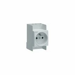 Billig ❤️ MODULARE STECKDOSE - 2P+E - 16A - OHNE SCHRAUBEN - HAGER SNS216 😍