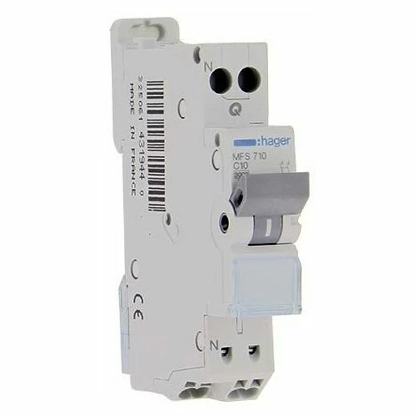 Großhandel 🛒 HAGER LEISTUNGSSCHALTER 10A AUTO PH+N C KURVE 3KA 230V - MFS710 😍 1 Großhandel 🛒 HAGER LEISTUNGSSCHALTER 10A AUTO PH+N C KURVE 3KA 230V - MFS710 😍