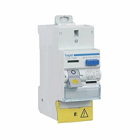 Am billigsten 😀 DIFF.VERLEIH-SCHALTER HAGER - 40A - 30 MA - 2 P LES - TYP AC - VIS VIS - BD 🎁 1 Am billigsten 😀 DIFF.VERLEIH-SCHALTER HAGER - 40A - 30 MA - 2 P LES - TYP AC - VIS VIS - BD 🎁