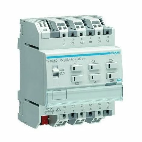 Coupon 💯 Hager Schaltaktor KNX REG 4TE 6Ausg 16A 2300W Bussystem KNX 230V TXA606D 🎁 1 Coupon 💯 Hager Schaltaktor KNX REG 4TE 6Ausg 16A 2300W Bussystem KNX 230V TXA606D 🎁