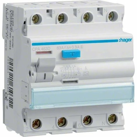Hager FI-Schutzschalter CPA463D Am billigsten 🌟 Hager FI-Schutzschalter CPA463D ⭐ -HAGER SHOP 8134432 1